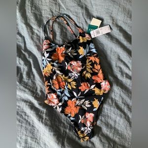 Roxy Beach Classics One Piece Swimsuit Floral L